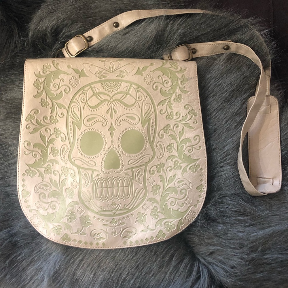 Loungefly sugar skull cross body bag